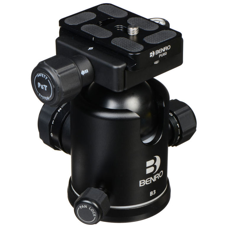 Benro B3 Ball Head with PU-60 Quick Release Plate