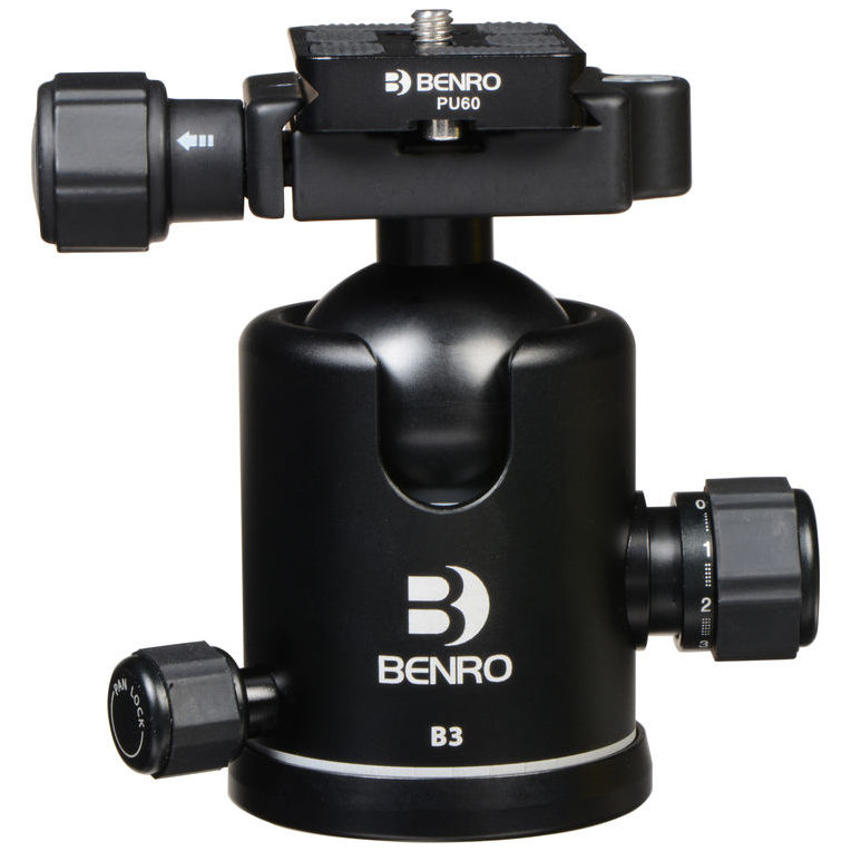 Benro B3 Ball Head with PU-60 Quick Release Plate