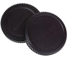 Caruba LB-OL2 Rear Lens Cap and Body Cap for MFT