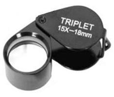 Impact magnifier Triplet 15x18mm