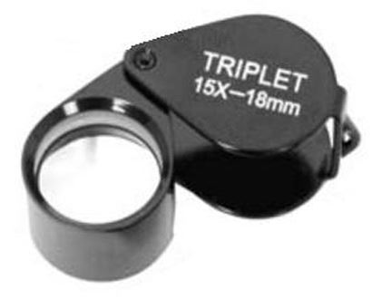 Impact magnifier Triplet 15x18mm