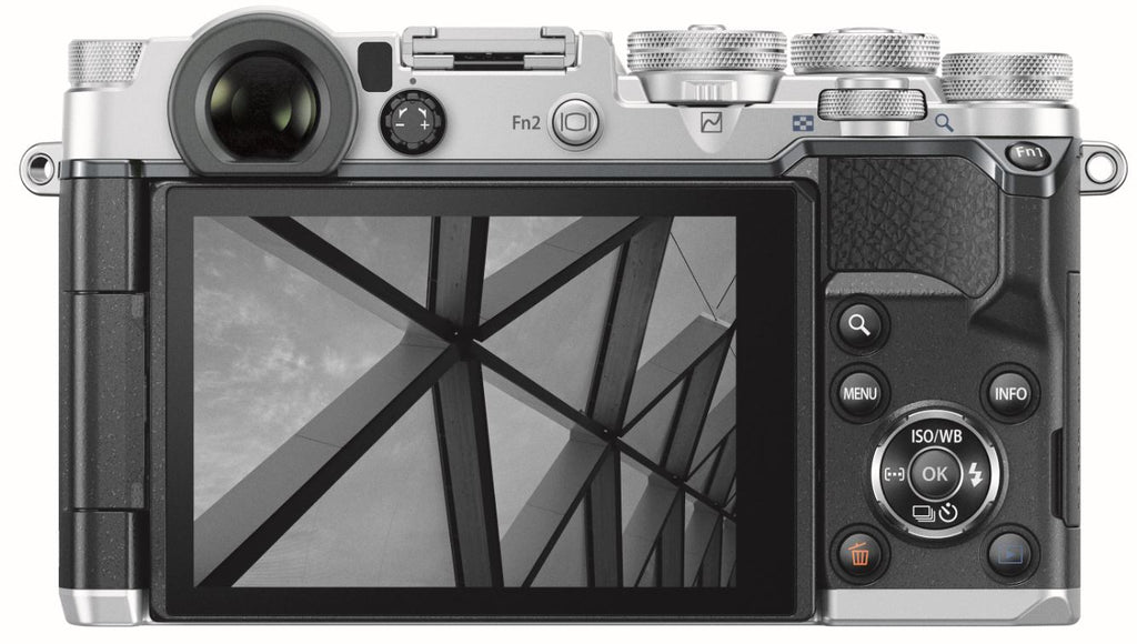 Olympus PEN-F zilver + 14-42mm Pancake EZ zwart
