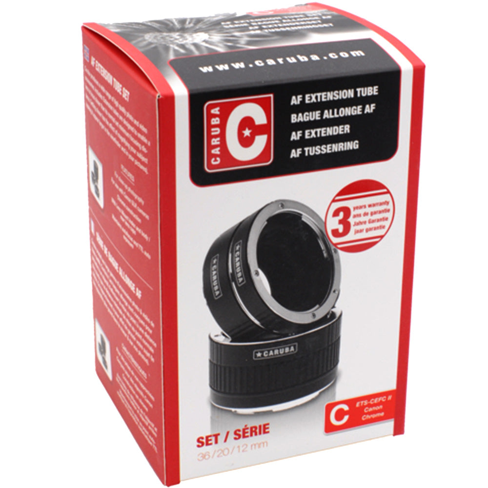 Caruba Extension tube set Type II Canon Chrome