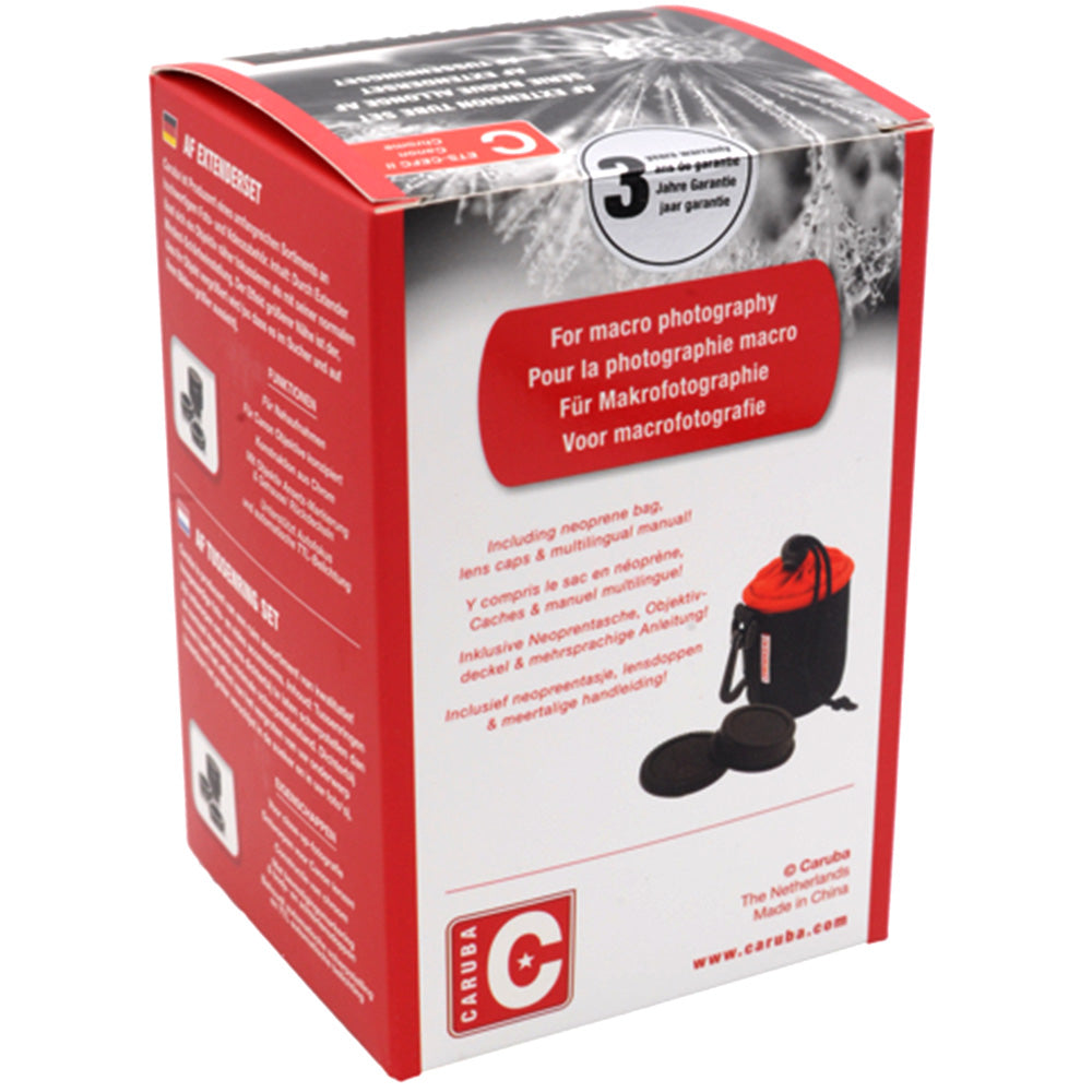 Caruba Extension tube set Type II Canon Chrome