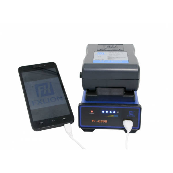 FXlion V-lock mono quick charger (w/ USB output)