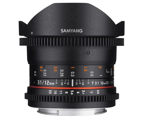 Samyang 12mm T3.1 VDSLR ED AS NCS fisheye Sony E-mount