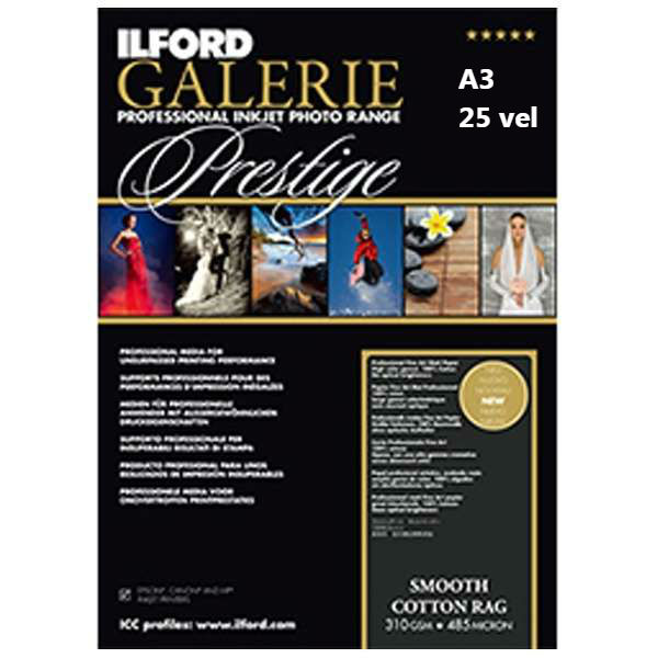 Ilford GALERIE Prestige Smooth Cotton Rag A3 25 sheets