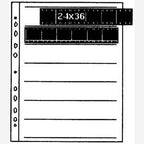 Kaiser 2515 Negative Filing Sheets 35mm @ 25 7 rows of 6 negatives