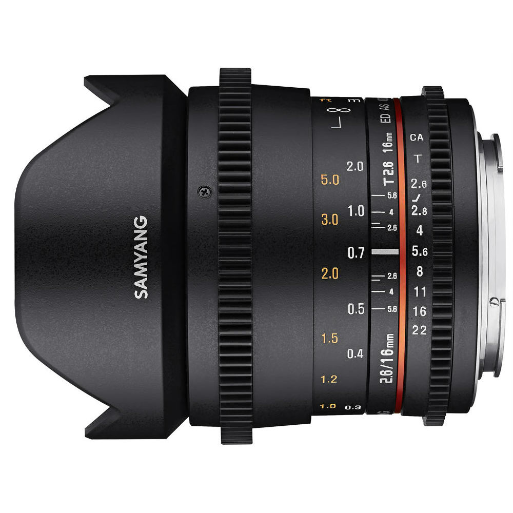 Samyang 16mm T2.6 VDSLR ED AS UMC Canon