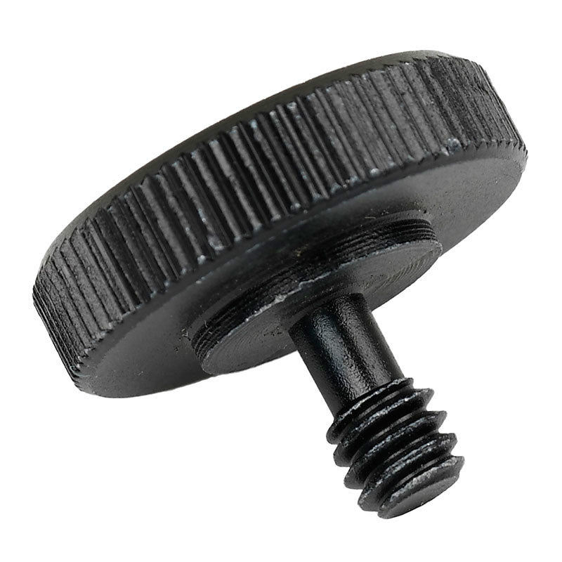 Caruba adapter screw 1/4"M - 1/4"F with metal grip - black