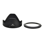 JJC LH-JDC100 lens hood (Canon LH-DC100 + Canon FA-DC67B filter adapter ring)