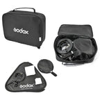 Godox Speedlite Bracket Bowens + Softbox 60x60