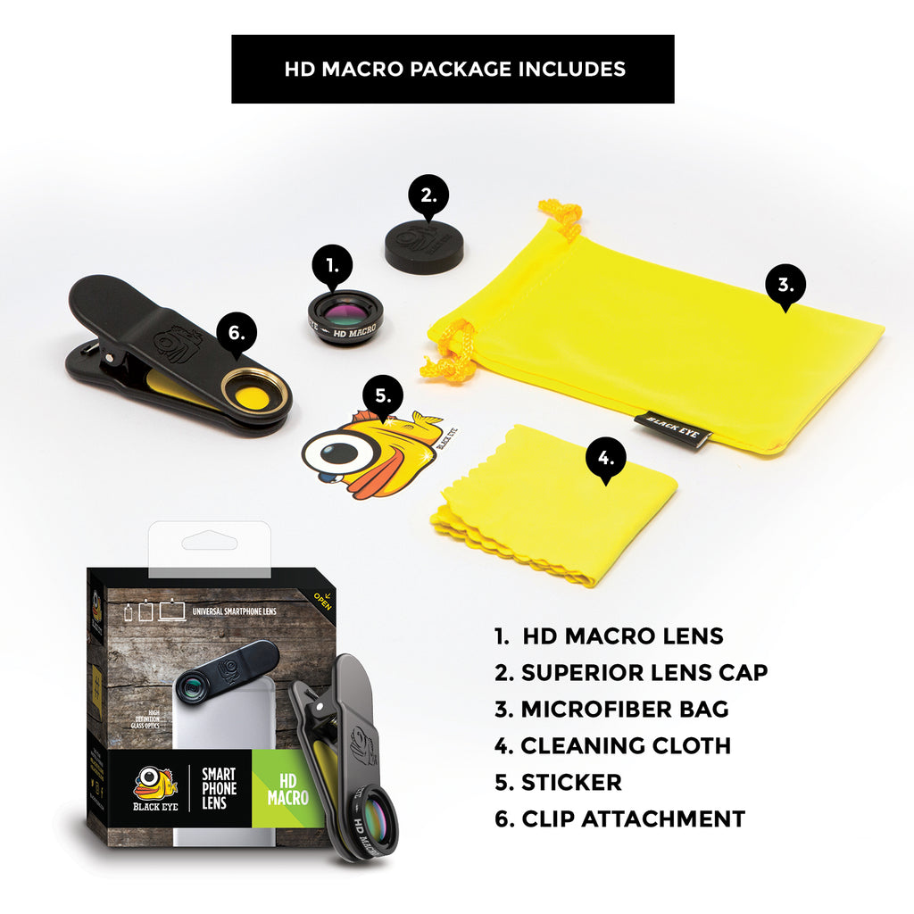 Black Eye HD Macro Lens voor Smartphone