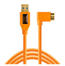 Tether Tools TetherPro USB 3.0 A Male to Micro B Right Angle 4.6m Orange