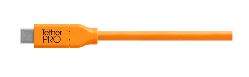 Tether Tools TetherPro USB-C to USB Female Adapter (extender) 4.6m orange