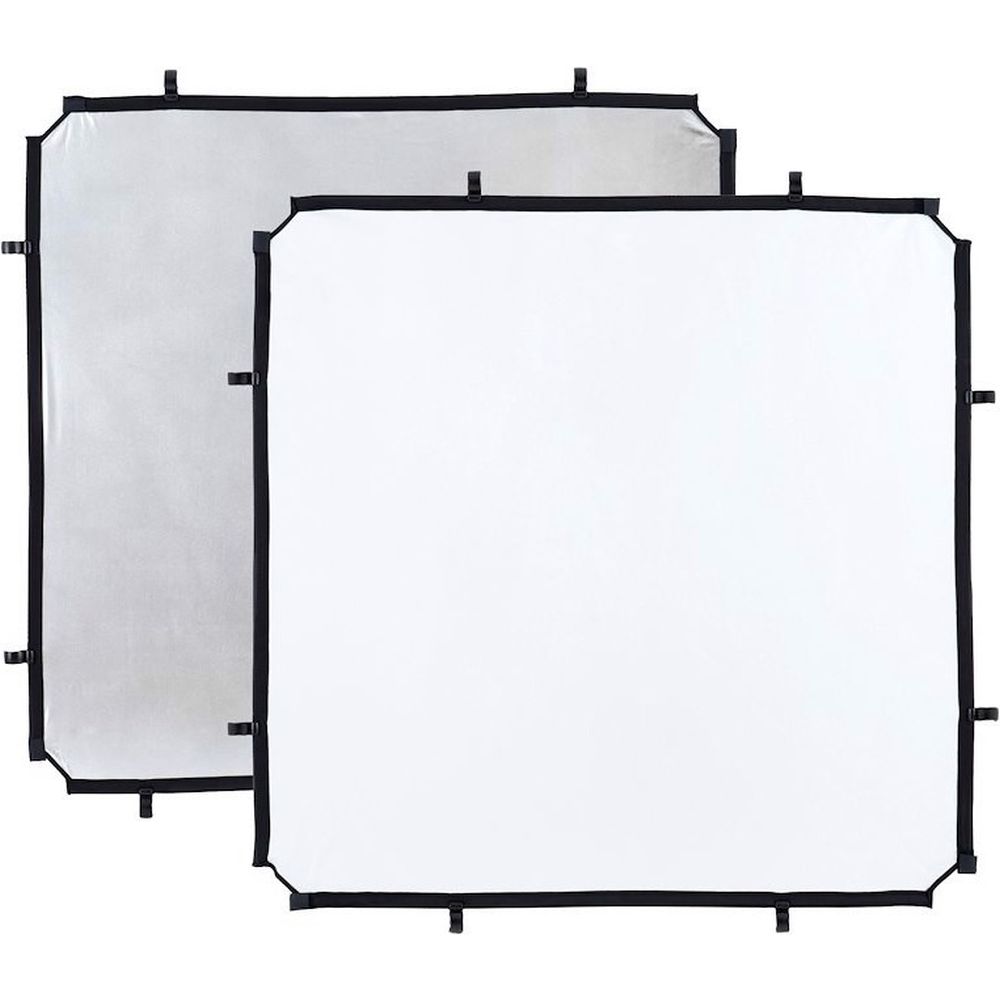 Manfrotto LL LR81131R Skylite Rapid Fabric Small 110x110cm silver/white