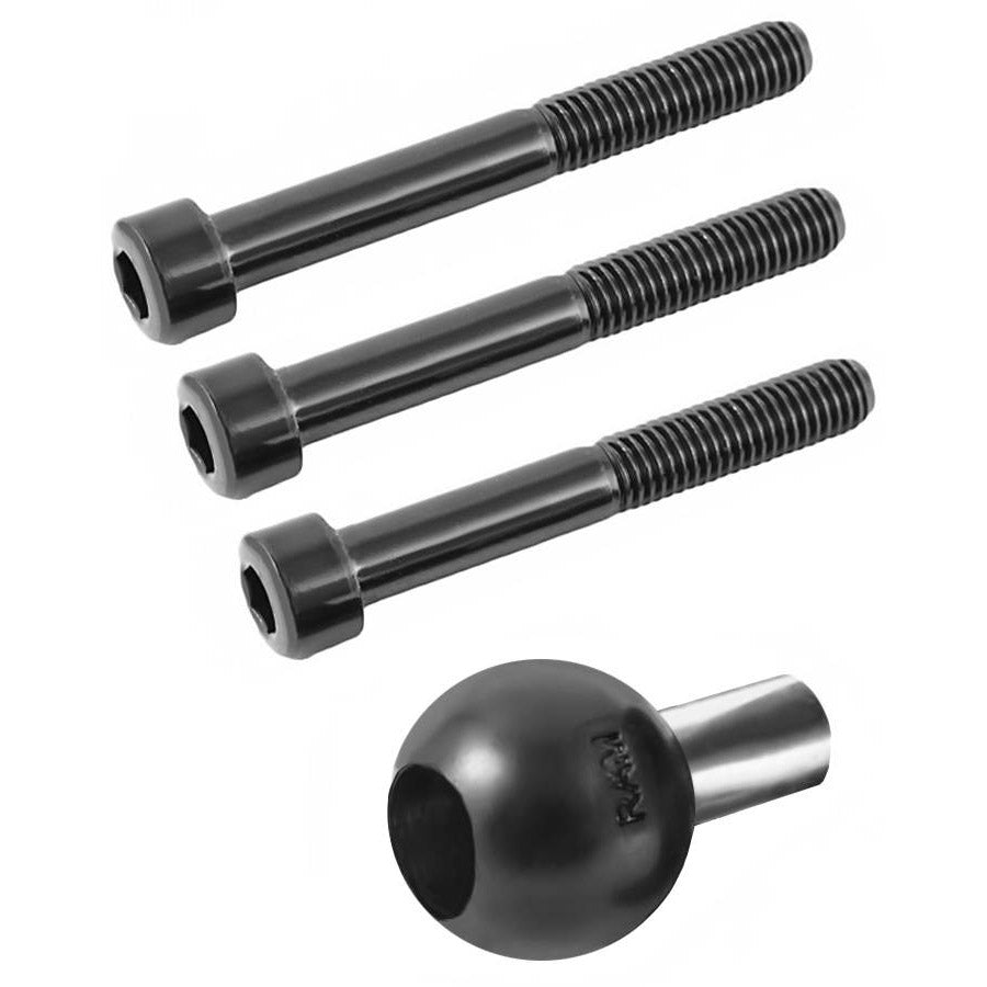 Ram Mounts B-367U Ball for Steering Wheel Clamp Base for Motorcycle with 1" Ball