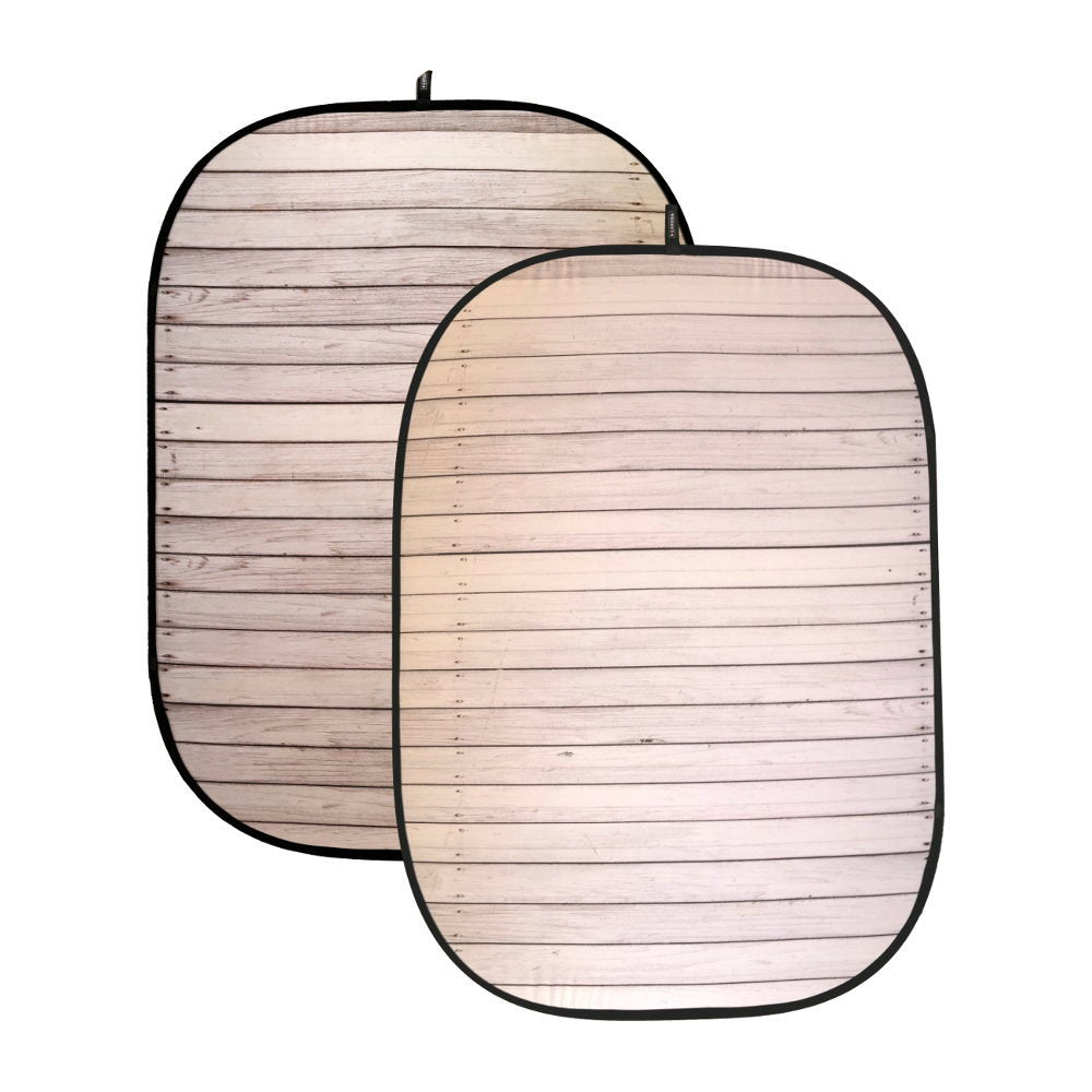 Caruba Opvouwbare achtergrond 150x200m - White Wood