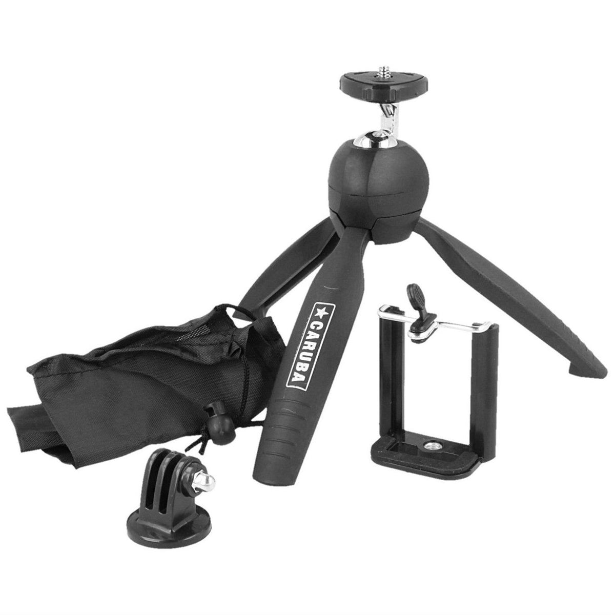 Caruba Orbit15 Mini tripod incl. Phoneholder & GoPro holder