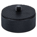 Caruba adapter screw 1/4"M 3/8"F with metal grip & rubber cover