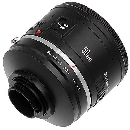 Fotodiox Pro Lens Mount adapter Canon EOS (EF / EF-S) D/SLR Lens to C-Mount (1" Screw Mount) Cine & CCTV (EOS-C-Pro)