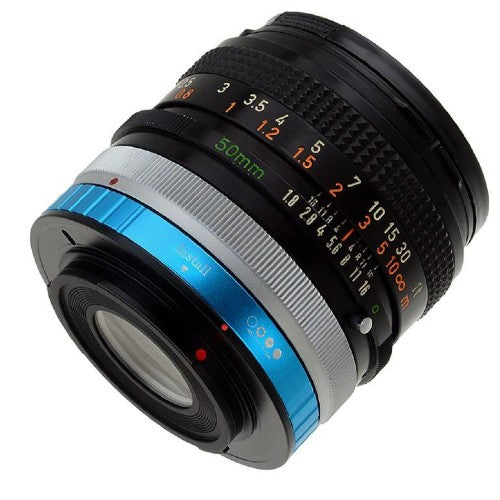 Fotodiox Pro Lens Mount adapter - Canon FD & FL 35mm SLR lens to Nikon F Mount (with Built-In Aperture Control Dial) (FD-NikF-Pro)