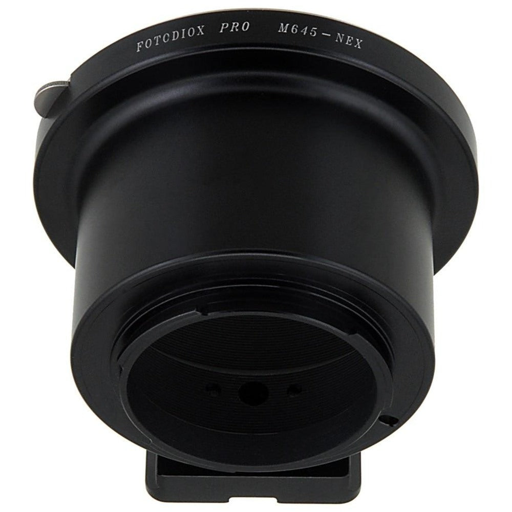 Fotodiox Pro Lens Mount adapter - Mamiya 645 (M645) Mount Lenses to Sony Alpha E Mount (M645-SnyE-Pro)
