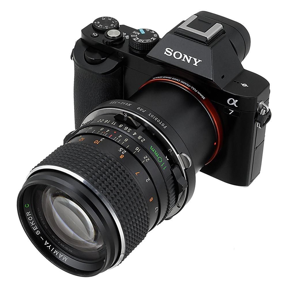 Fotodiox Pro Lens Mount adapter - Mamiya 645 (M645) Mount Lenses to Sony Alpha E Mount (M645-SnyE-Pro)