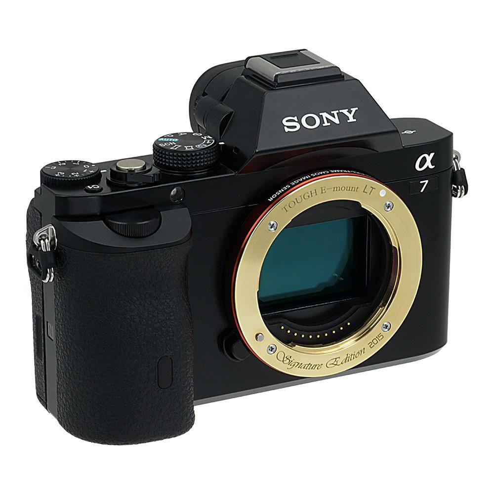 Fotodiox Pro TOUGH E-Mount - Signature Gold Edition - Light Tight Replacement Lens Mount for Sony E-mount (SnyE-ToughE-P-SE15-LT)