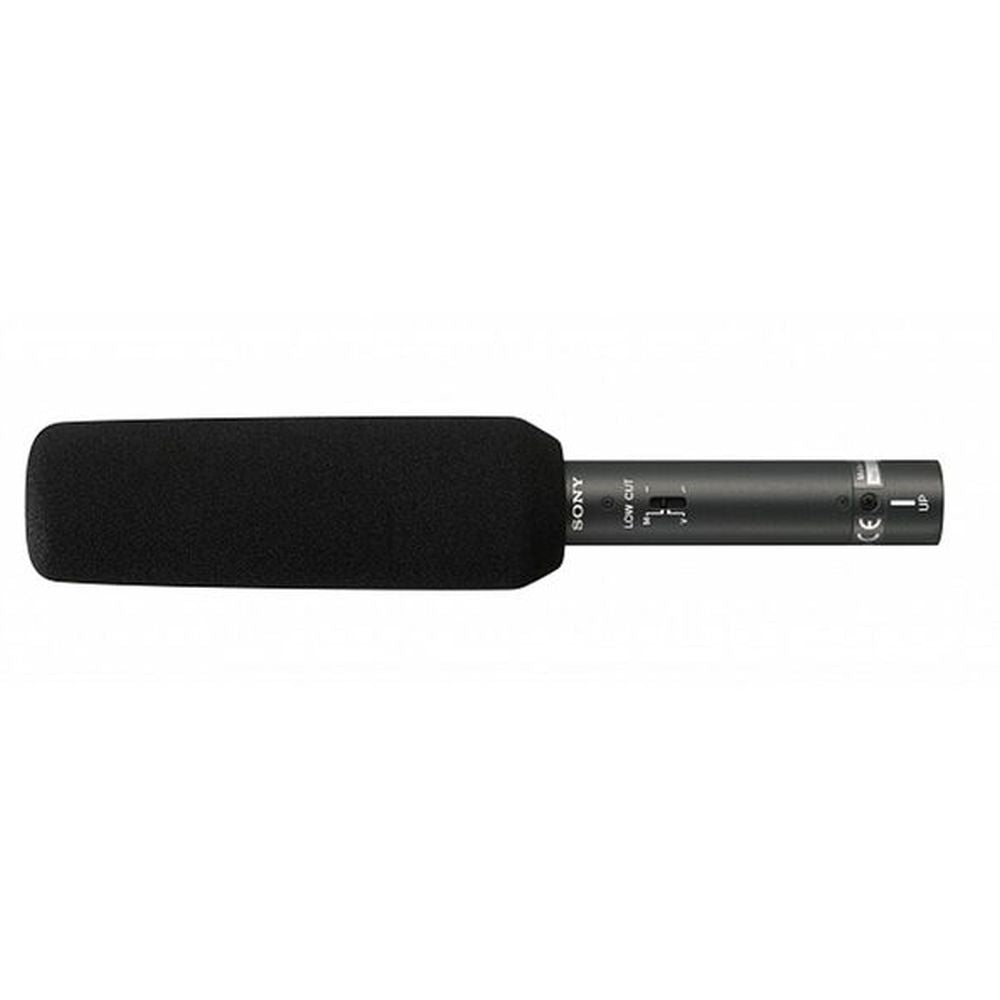 Sony Electret Condenser short shotgun microphone, super-cardioid (ECM-673)