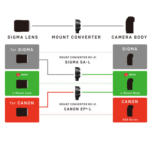 Sigma Mount converter MC-21 SA-L