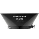 Leica 12474 Lens Hood for M 28 f/5.6, brass, black chrome finish