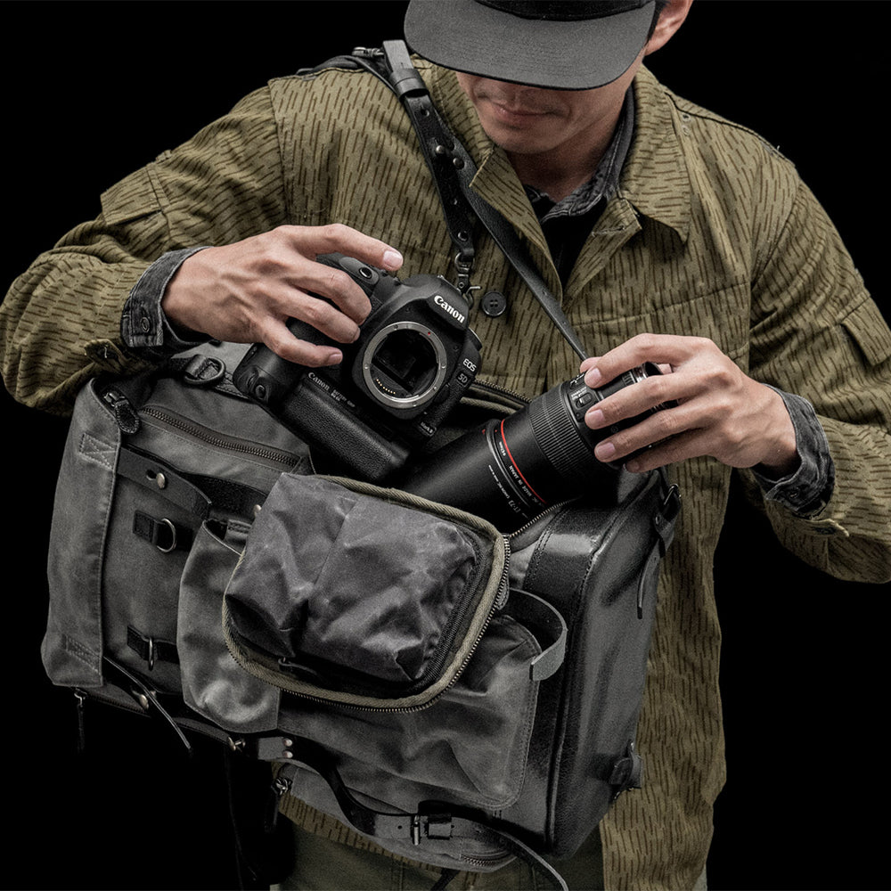 Wotancraft Commander Backpack Vintage Grey