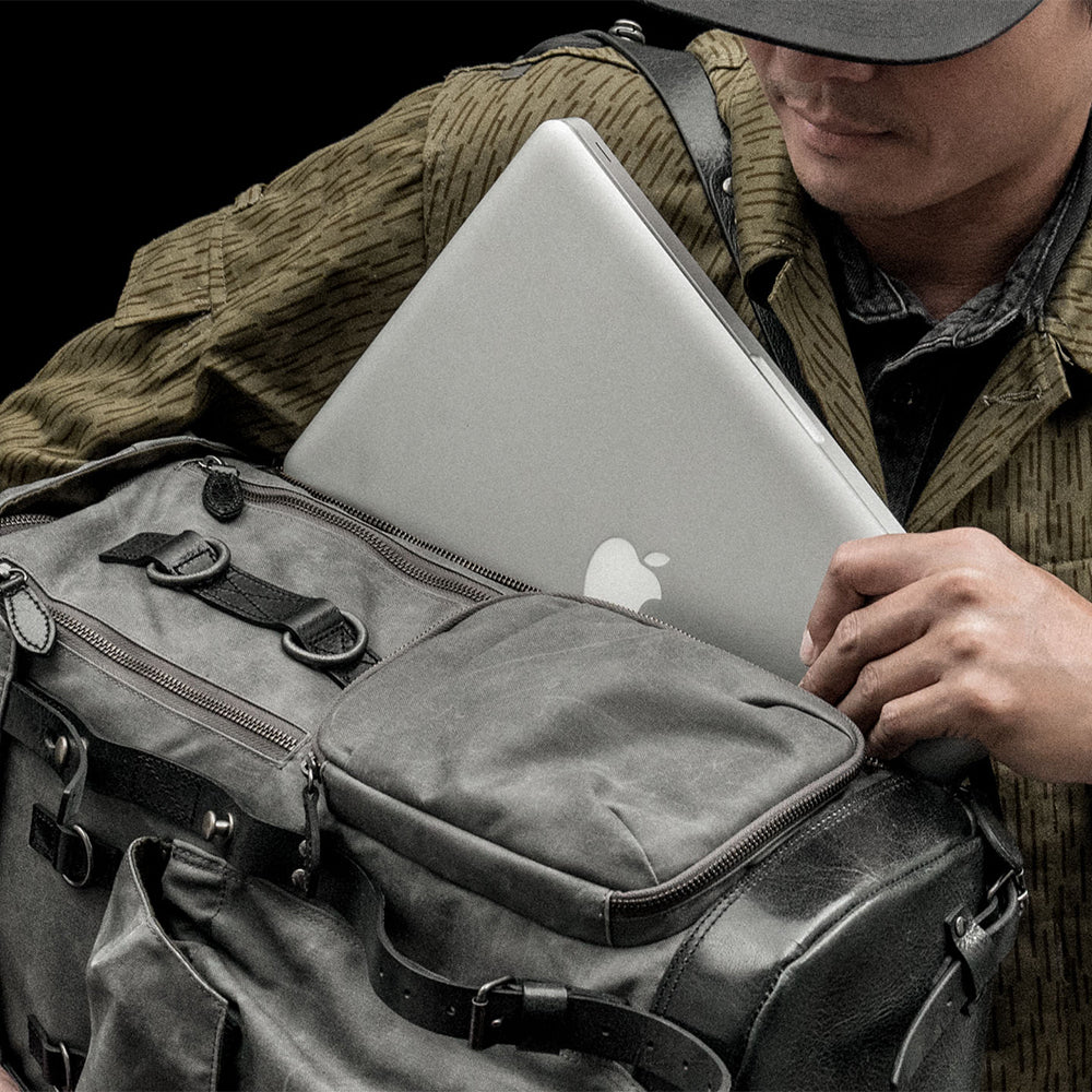 Wotancraft Commander Backpack Vintage Grey