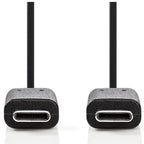 Nedis USB 3.1 Cable (Gen1) Type C Male Type C Male 1.0 m Black