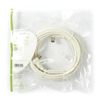 Nedis Coax cable 120 dB IEC (Coax) Male Right-angle IEC (Coax) Female right-angle 5,0 m white