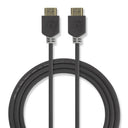 Nedis 2m High-Speed HDMI cable with ethernet anthracite