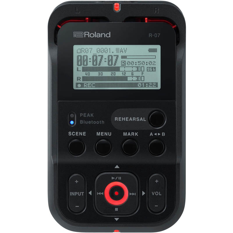 Roland R07 B field recorder black
