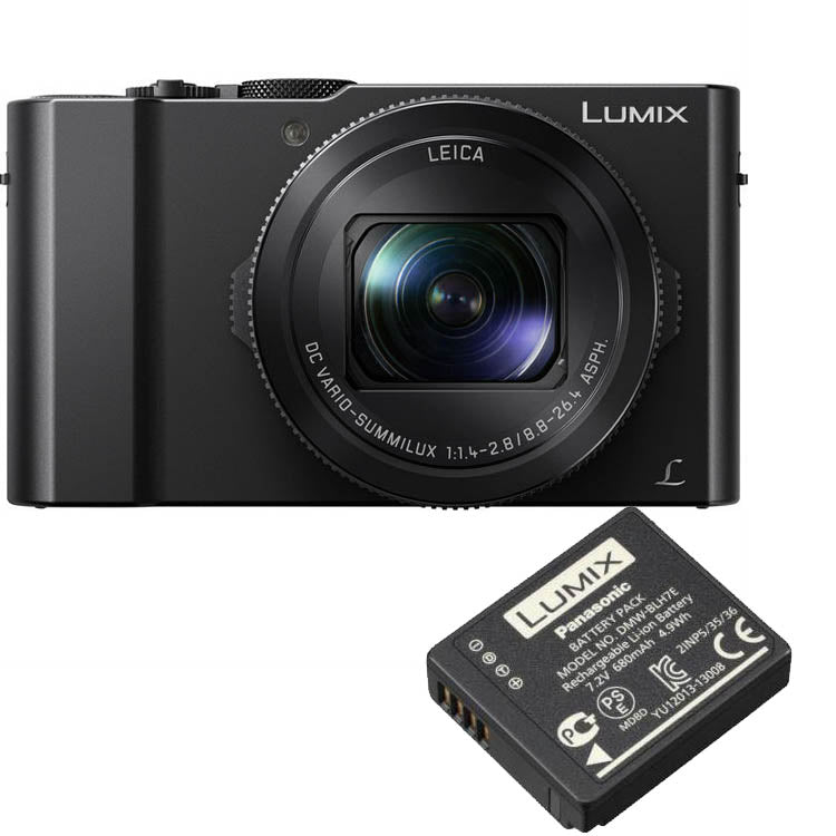 Panasonic Lumix DMC-LX15 black + DMW-BLH7 battery