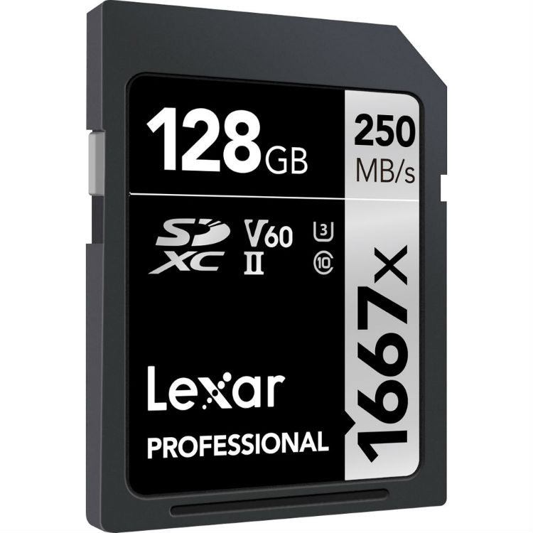 Lexar Pro Silver 128GB SDXC V60 UHS-II - R120/W250 MB/s