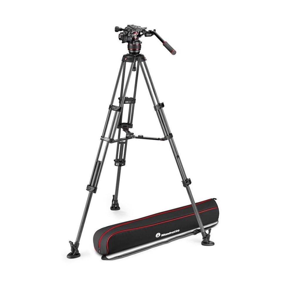 Manfrotto MVK608TWINMA Carbon Twin Leg MS tripod + Nitrotech 608 Video head