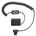 IndiPro Coiled D-Tap to Sony a7 III (NP-FZ100) Type Dummy Battery (24-36 ")