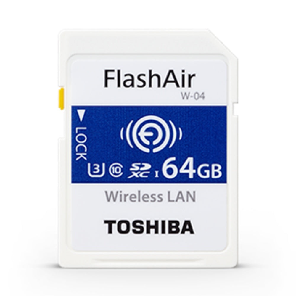 Toshiba FlashAir SDXC 64GB UHS-I U3 wireless SD Card (W-04)