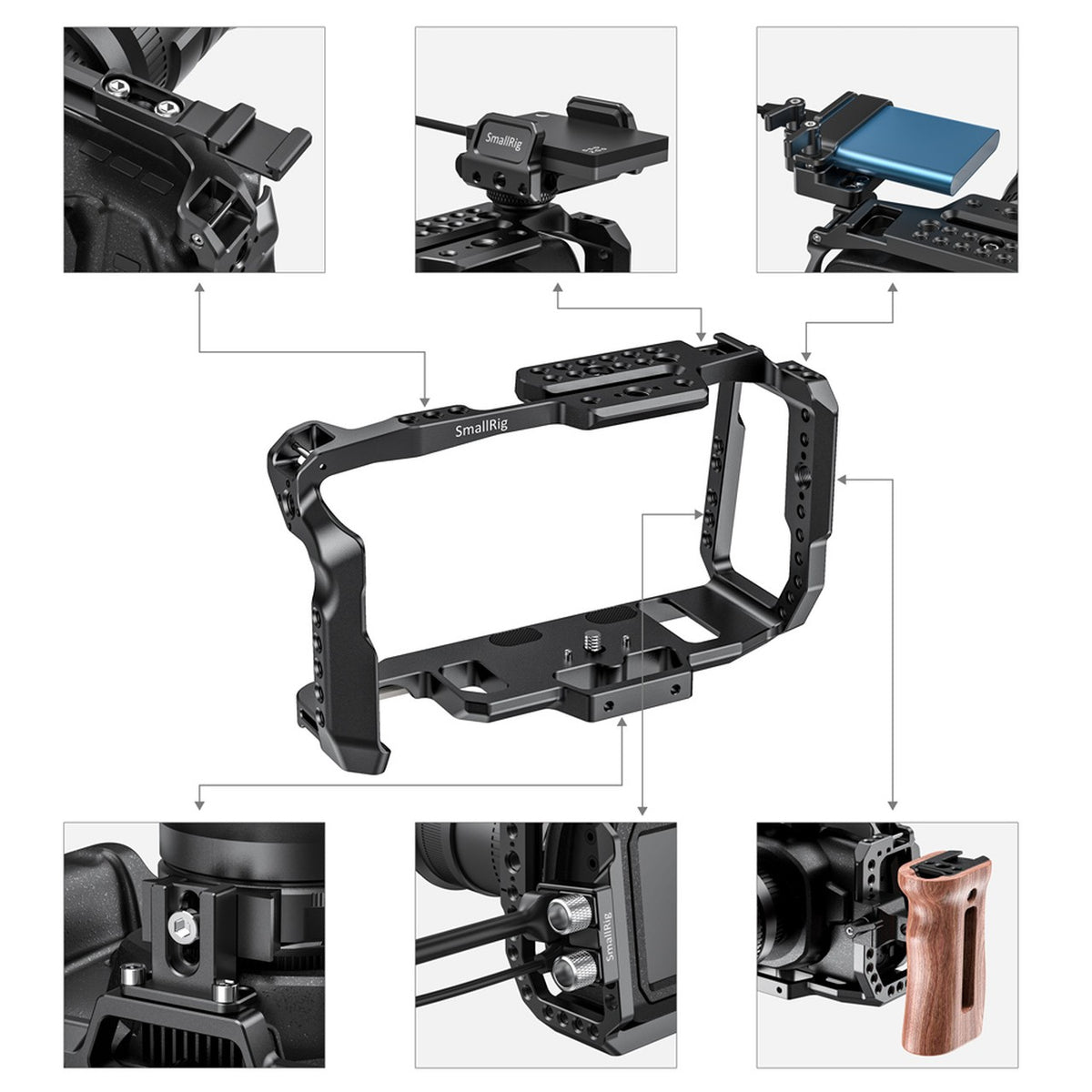 SmallRig Cage 2203B for Blackmagic Design Pocket Cinema Camera 4K & 6K New Version