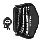 Godox S2 type Bracket Bowens + Softbox 60x60cm + Grid