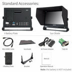 Feelworld Seetec 13.3 "Aluminum Design IPS 1920 × 1080 Pro Broadcast LCD Monitor with 3G-SDI HDMI AV