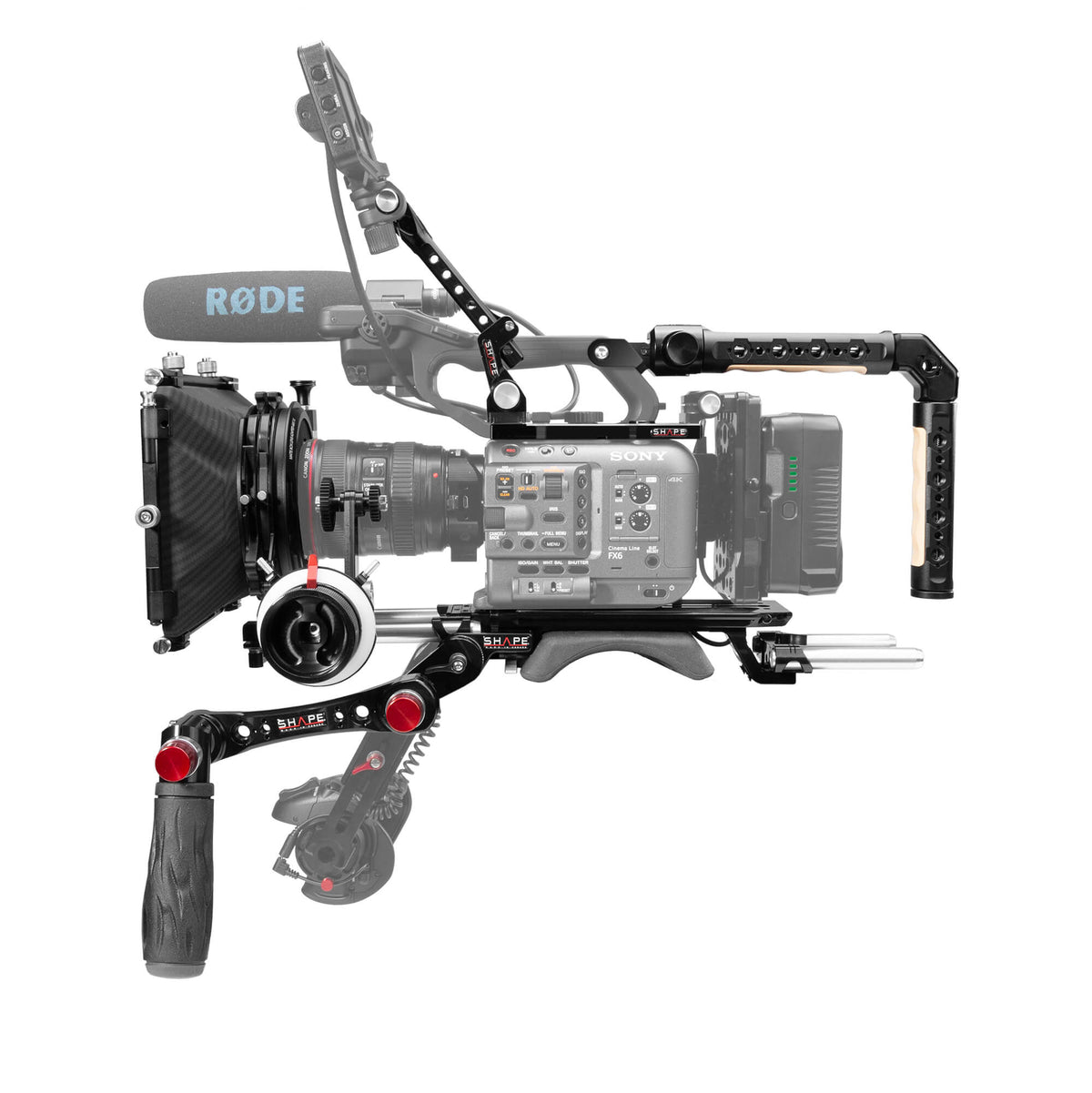 Shape Sony FX6 Baseplate, Top Plate, Controller Top Handle,VF Mount, Matte Box, Follow Focus Pro