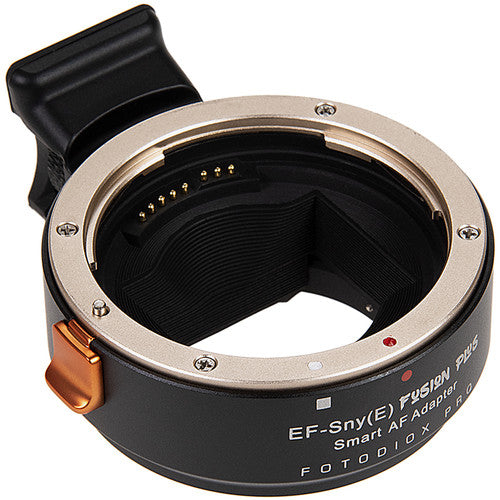 Fotodiox Pro Fusion Plus Lens Adapter, Upgraded Smart AF Adapter - Compatible with Canon EOS EF D/SLR Lenses to Sony Alpha E-Mount Mirrorless Cameras with Full Automated Functions (USB Upgradable Firmware)