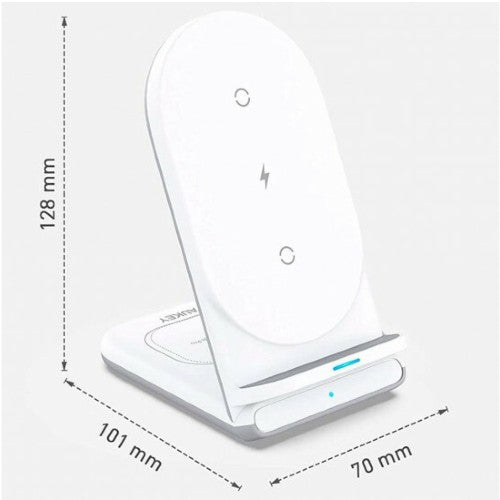 Aukey Aircore 2-in-1 Wireless Charging Stand white