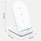 Aukey Aircore 2-in-1 Wireless Charging Stand white